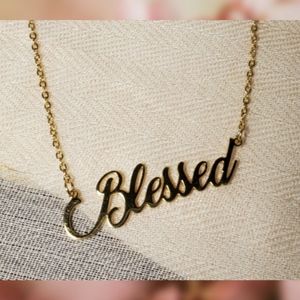 🆕️CUSTOM MADE GP STAINLESS STEEL BLESSED NECKLACE